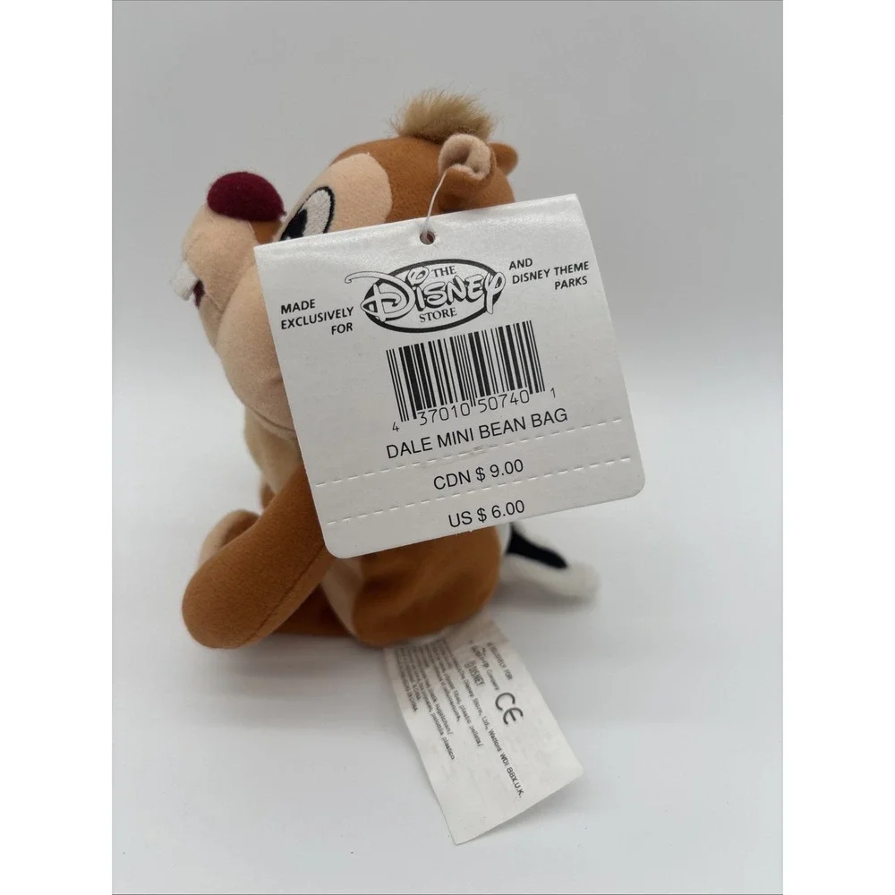Retired Disney Store Plush Mini Bean Bag – Dale‎ Chipmunk – NWT 7